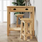 vidaXL 3-delige Barset massief grenenhout, Huis en Inrichting, Verzenden, Nieuw