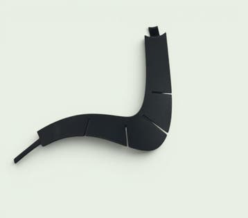 Ahrend 230 rugsteun kapje, links, zwart, klein, Ophalen, Nieuw in verpakking