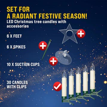 LED Kerstboomverlichting 30 stuks Multicolor (Interieur), Verzenden, Nieuw