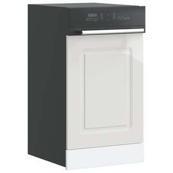 vidaXL Vaatwaspaneel Kalmar 45x1,5x57 cm bewerkt hout, Verzenden, Nieuw, Wit