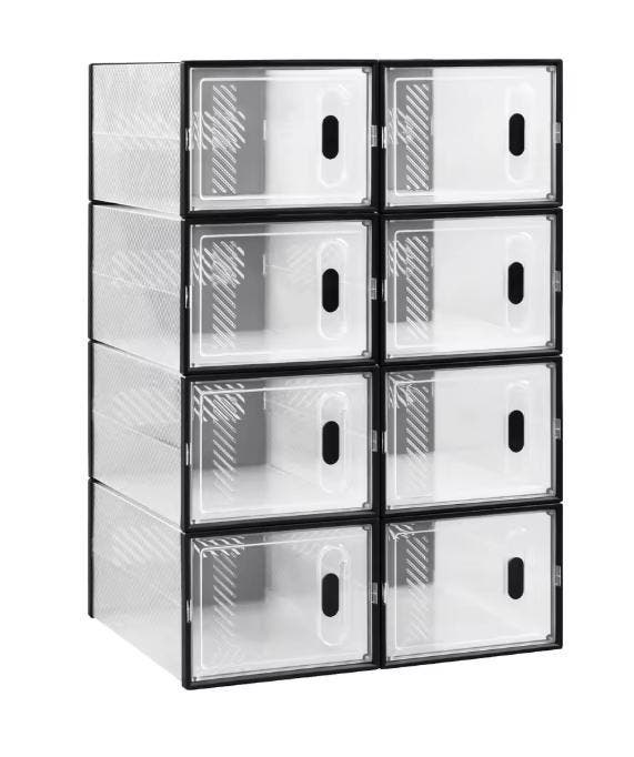 Stapelbare Transparante Schoenenboxen – Set met Magneetsluit, Huis en Inrichting, Kasten | Schoenenkasten, Nieuw, Verzenden