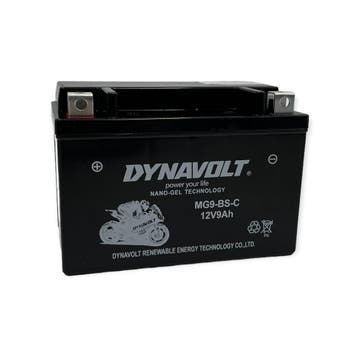 Accu Dynavolt Nano-Gel MG9-BS-C (DTX9-BS/ YTX9-BS), Fietsen en Brommers, Brommeronderdelen | Scooters, Verzenden, Nieuw