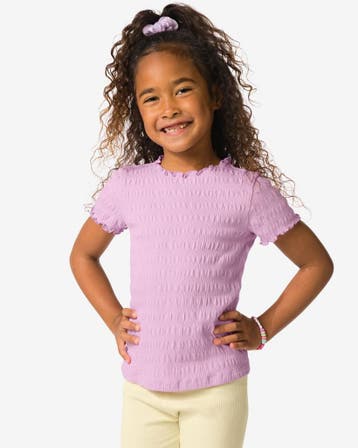 HEMA Kinder T-shirt jersey paars, Verzenden, Nieuw