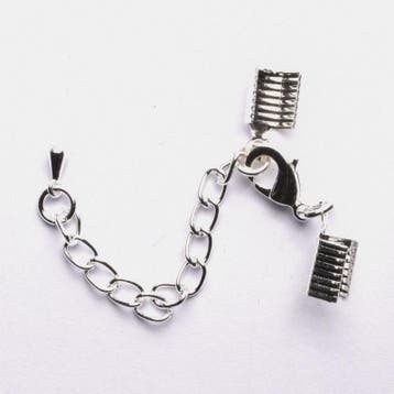 2 x Veterklem met sluiting en verlengketting – veterklem.., Ophalen of Verzenden, Nieuw, Overige typen