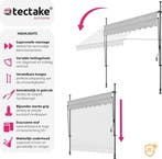 2dekans | Tectake – Klemluifel Zonnescherm – 250 x 180 cm –, Ophalen of Verzenden, Zo goed als nieuw