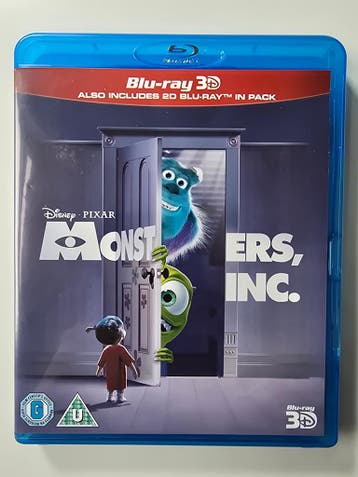 MONSTERS, INC. (3D + 2D) (IMPORT WITH DUTCH SUBS) (BLURAY), Verzenden, Gebruikt