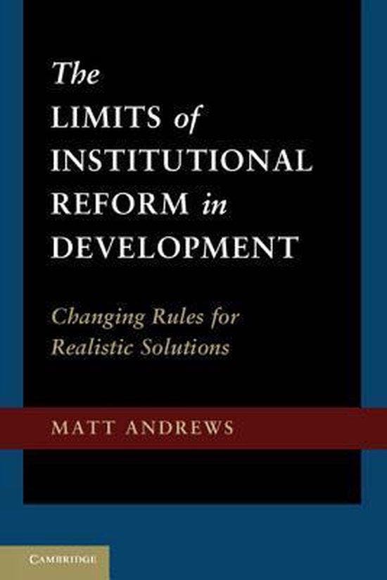 Limits Of Institutional Reform In Development 9781107016330, Boeken, Taal | Engels, Gelezen, Verzenden