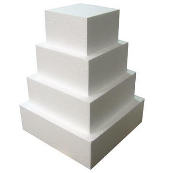 Taart Dummy vierkant 10cm - 35x35cm, Hobby en Vrije tijd, Taarten en Cupcakes maken, Verzenden, Nieuw