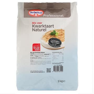 Dr.Oetker Prof. Kwarktaart Naturel mix 1kg, Verzenden, Nieuw