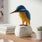sculptuur, Kingfisher - 15 cm - Brons, Steen
