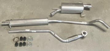 Complete Uitlaat Einddemper + Middendemper + Voorpijp Opel C, Verzenden, Nieuw