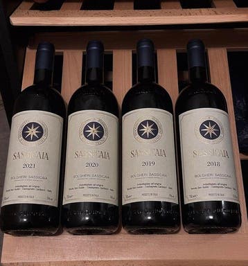 2018 , 2019, 2020, 2021 Tenuta San Guido, Sassicaia -, Nieuw