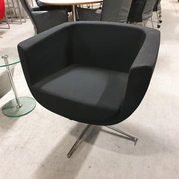 Kastel Koppa fauteuil - zwarte stof, Ophalen of Verzenden, Nieuw