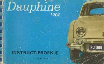 1961 Renault Dauphine (R1090) Instructieboekje Nederlands, Verzenden