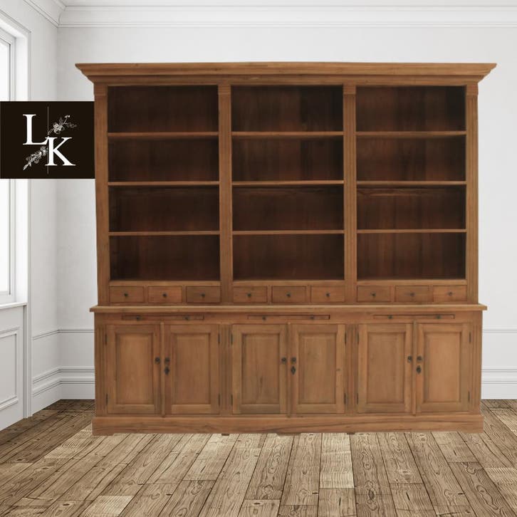 Landelijke klassieke kast Devonshire - Teak - Ook in kleur!, Huis en Inrichting, Kasten | Boekenkasten, Met lade(s), Met deur(en)