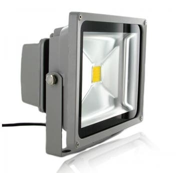 30W LED Schijnwerper Warm Wit IP65 grijze behuizing, Ophalen of Verzenden, Nieuw