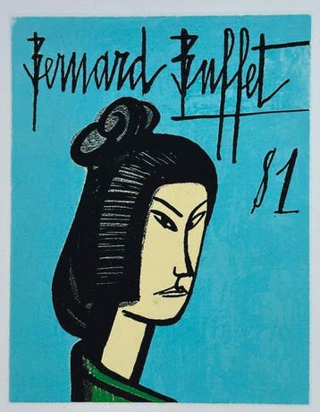 Bernard Buffet (1928-1999) - Japonaise, Antiek en Kunst