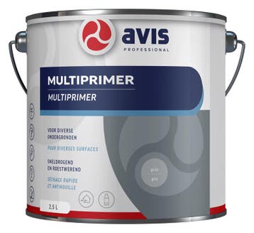 Avis multiprimer 2,5 liter, grijs ral 7040, Verzenden, Nieuw