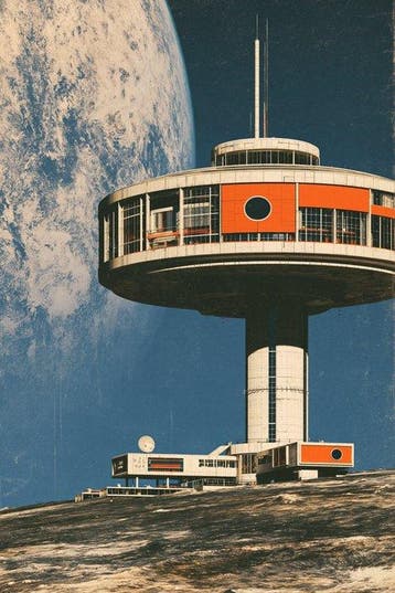 Padame ONE - Retro Future Station - Fine Art - 1/5 Signée