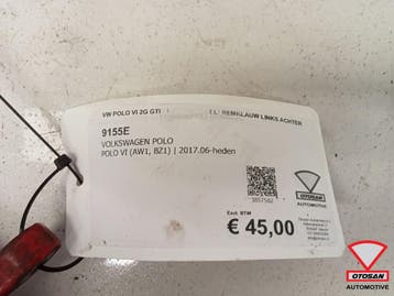VW Polo VI 2G GTI 21-25 Origineel! Remklauw Links Achter, Ophalen, Gebruikt, Volkswagen