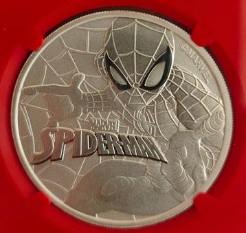 Tuvalu. 1 Dollar 2017, Spiderman, 1 Oz