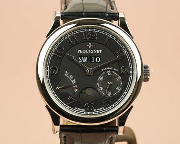 Pequignet - Paris Royal 41 Day-Date Moonphase - 9007443 CN -, Nieuw