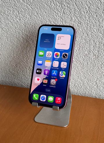 Apple iPhone 16 128GB Roze / Garantie / Nette staat, 128 GB, Refurbished, IPhone 16, Ophalen of Verzenden