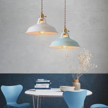 Kleurrijke Retro Industriële Hanglamp - Vintage Stijl voor K, Huis en Inrichting, Verzenden, Nieuw