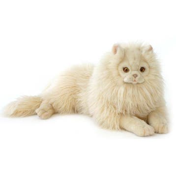 Hansa pluche perzische kat - beige - 70 cm - knuffel, Kinderen en Baby's, Speelgoed | Knuffels en Pluche, Verzenden, Nieuw