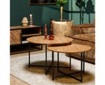 Salontafel Arlington Set van 2 - Naturel | Starfurn, Ophalen of Verzenden, Nieuw