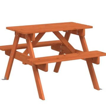 Kinder Picknicktafel 2-in-1 met Bankjes en Parasolgat, Verzenden, Nieuw