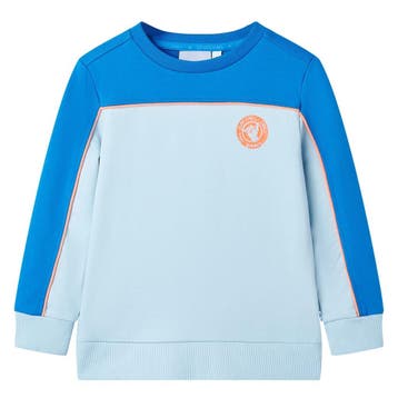 vidaXL Kindertrui 116 felblauw en lichtblauw, Verzenden, Nieuw