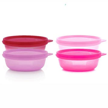 Tupperware 4 Ruimtekommen 300 ml Roze, Ophalen of Verzenden, Nieuw