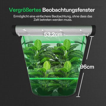 Kweektent - Growtent - 150x150x200 cm - Groen - VIVOSUN PRO, Verzenden, Zo goed als nieuw
