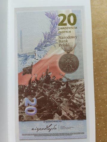 Polen. - 20 Zoty 2020 - Pick 194 - in folder (Zonder