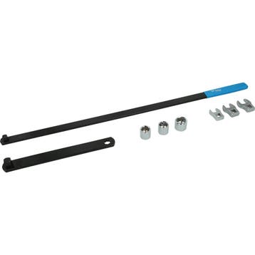 Brilliant Tools V-snaar- en spanrolsleutelset 8-delig, Auto diversen, Verzenden, Nieuw