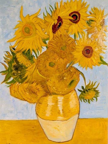 Marco Santini (XX-XXI) - Vaso di girasoli - da Van Gogh