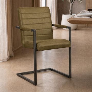 *WOONWINKEL* Tower Living Rocca Stoere Eetkamerstoel Microve, Verzenden, Nieuw, Stof