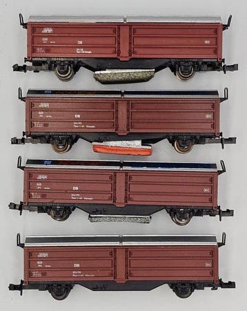 Roco N - 2304, 25093, 2× 2335A - Modeltrein goederenwagon, Nieuw