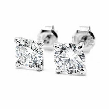 Oorbellen - 14 karaat Witgoud - 1.46ct. tw. Diamant, Nieuw