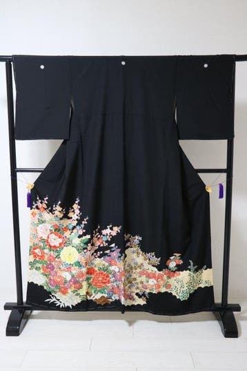 kimono- kurotomesode-japan - Kimono, Antiek en Kunst