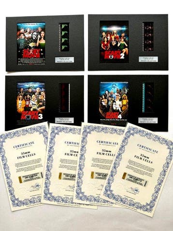 Scary Movie – Rare Set of 4 Mounted 35mm Film Cells –, Verzamelen, Nieuw