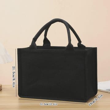 Ruime Zwarte Canvas Tote Bag - Handige Shopper voor Dames en, Verzenden, Nieuw