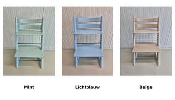 stokke tripp trapp kinderstoel – Refurbished – v.a. €135, Ophalen of Verzenden, Zo goed als nieuw, Meegroeistoel, Stoelverkleiner