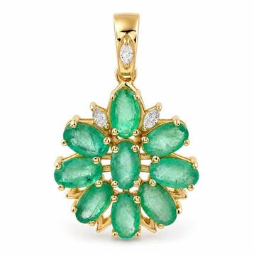 Zonder minimumprijs - Hanger - 14 karaat Geel goud - 1.99ct.