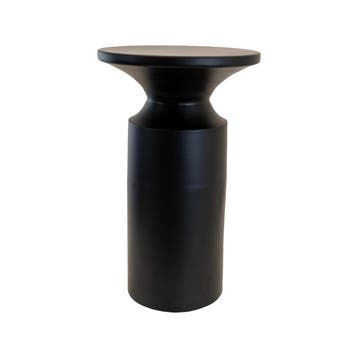 Louis bijzettafel metaal ø33x55cm - zwart, Ophalen of Verzenden, Nieuw, Zwart