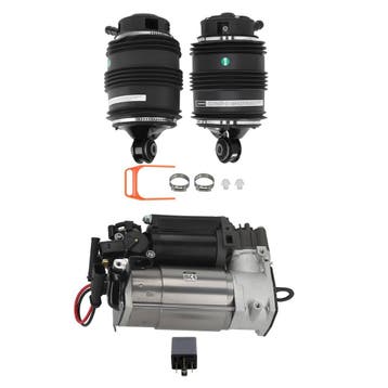 2x achter Luchtveer 3-Pin + Compressor geschikt voor Merc..., Verzenden, Nieuw, Mercedes-Benz