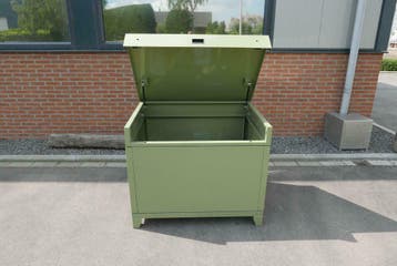 stevige metalen berging met slot, Ophalen, Nieuw