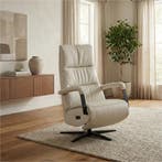 Leren relaxfauteuil met hartbalans Core - Toledo Nebbia, Huis en Inrichting, Fauteuils, Bohemian, Industrieel, Modern, Scandinavisch