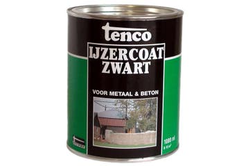 Tenco ijzercoat zwart 1 liter, zwart, bus, Verzenden, Nieuw